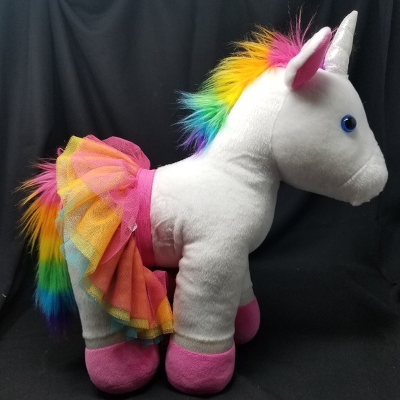 BUILD-A-BEAR WHITE & PINK UNICORN WITH TUTU - Picture 9 of 13